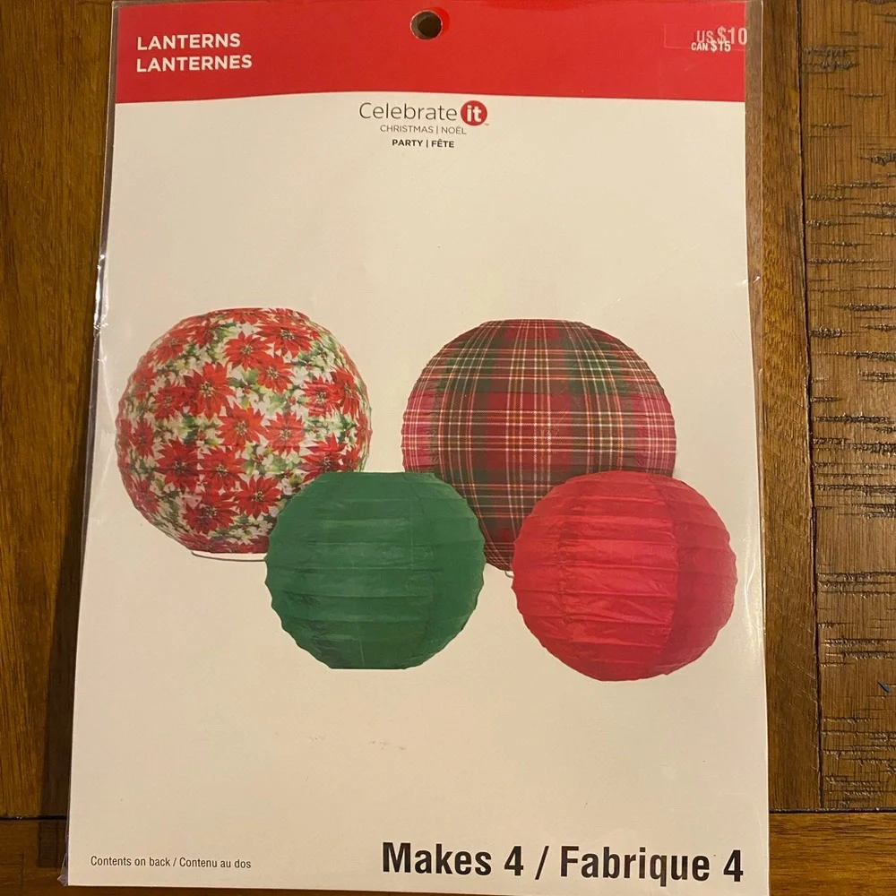 Christmas Paper Lanterns Decor